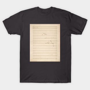 Debussy | Claude Debussy original handwritten score | 1 of 2 T-Shirt T-Shirt